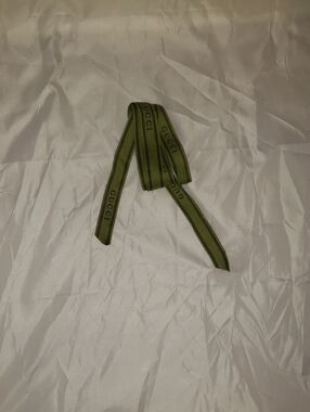 Gucci Olive Green Logo Ribbon Accent